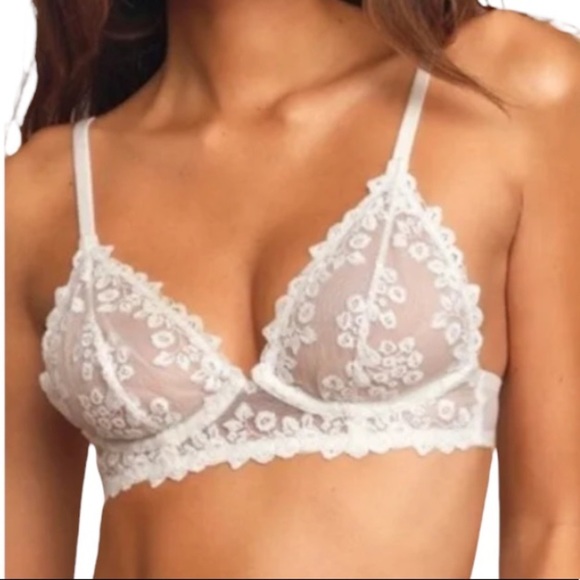 Free People Other - Free People Veronica Underwire Bra White 32C